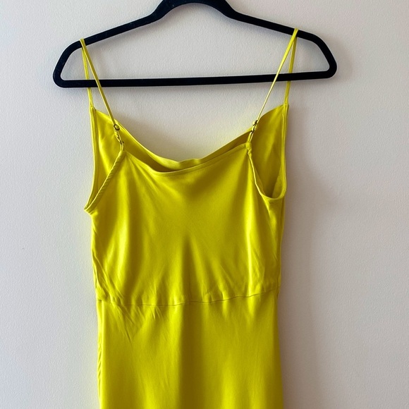 Anthropologie Elyse Bias Slip Dress in Citrus - Picture 10 of 12